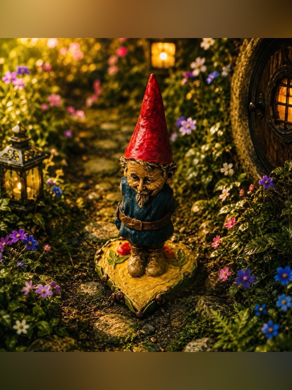 Original Vintage Tom Clark Gnome Sculpture Figurine Fine Art Valentine’s Heart